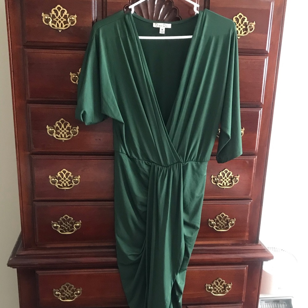 Retro Style Emerald Dress Unique Vintage